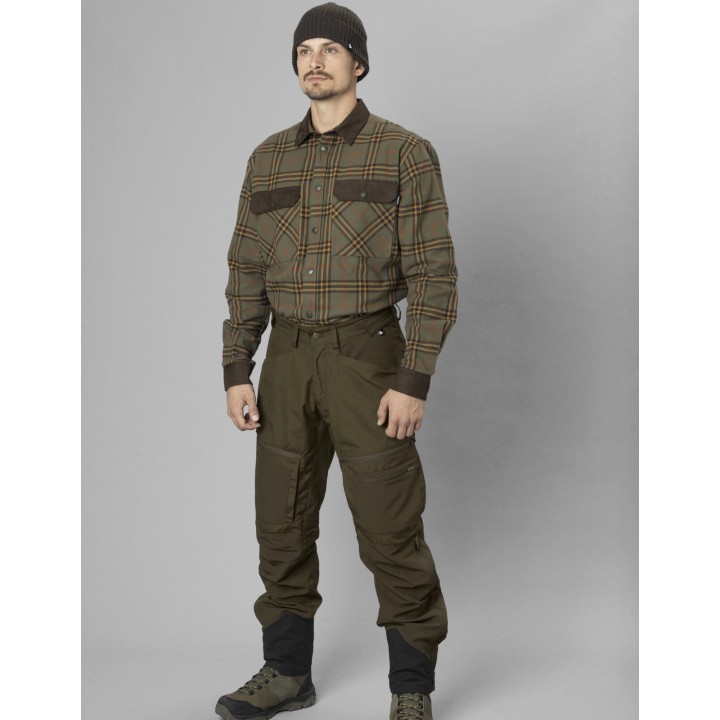 Banff feuille de vigne - chemise chaude 100% coton