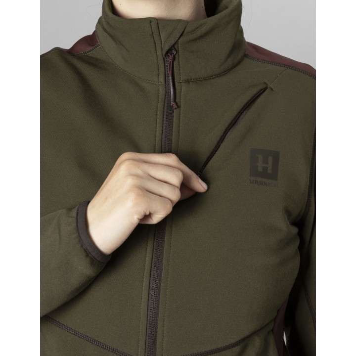 Женский флис Harkila Oda willow green