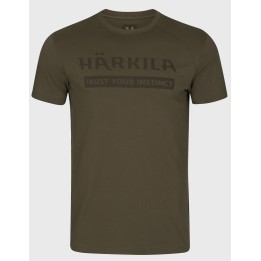 Harkila Logo vert saule - T-shirt d'été 100% coton