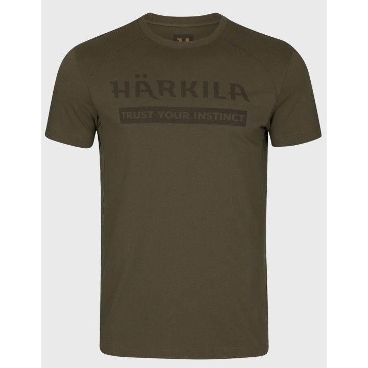Harkila Logo willow green - letné tričko 100% bavlna