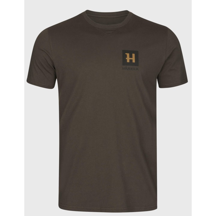 Harkila Gorm shadow brown - summer t-shirt 100% cotton