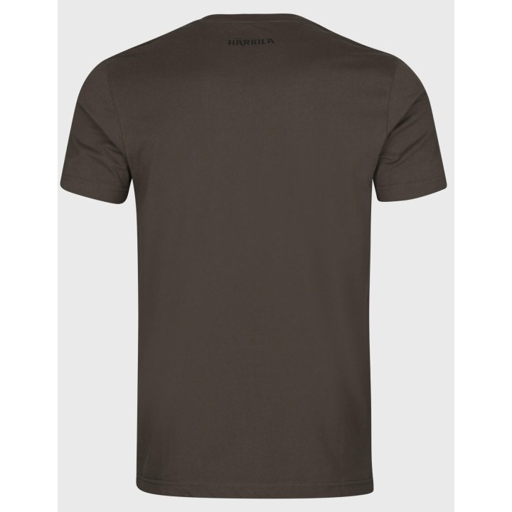 Harkila Gorm shadow brown - summer t-shirt 100% cotton