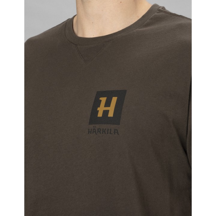 Harkila Gorm shadow brown - summer t-shirt 100% cotton