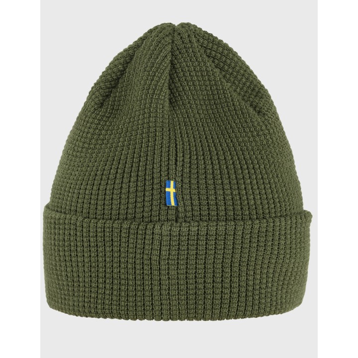 Tab Hat caper green - knitted cap by Fjallraven