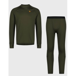 Cooldry Ms Base Layer Night Green Thermo-Unterwäsche-Set