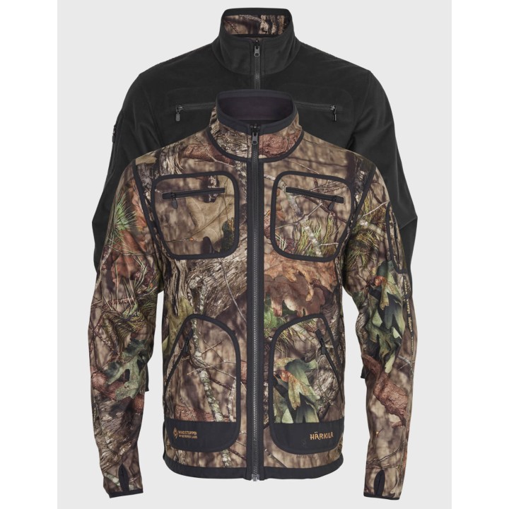 Harkila Kamko doppelseitiges Fleece Mossy Oak / Schwarz