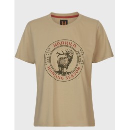 Härkila Stag Badge S/S T-shirt W - dámske tričko zo 100% bavlny