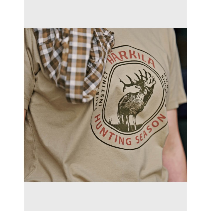 Härkila Stag Badge S/S T-shirt W - Damen-T-Shirt aus 100% Baumwolle