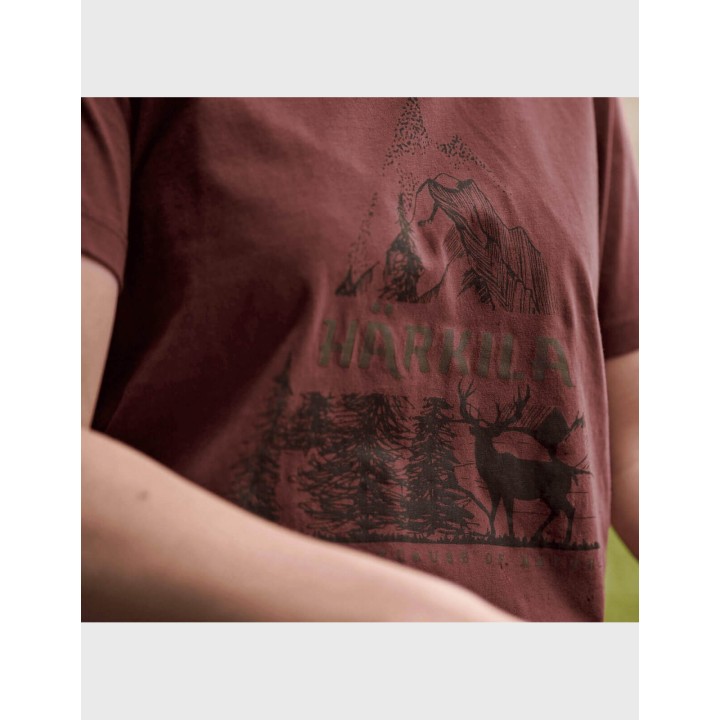 Härkila Nature S/S T-shirt W - T-shirt 100% coton pour femme