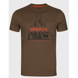 Harkila Nature S/S slate black - letné tričko 100% bavlna