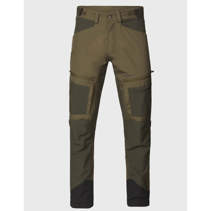 Hamlock Seeland trekingové nohavice Military Olive/Pine Green