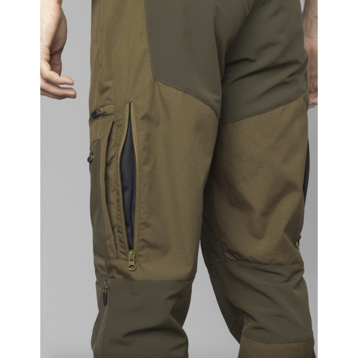 Hamlock Seeland trekingové nohavice Military Olive/Pine Green