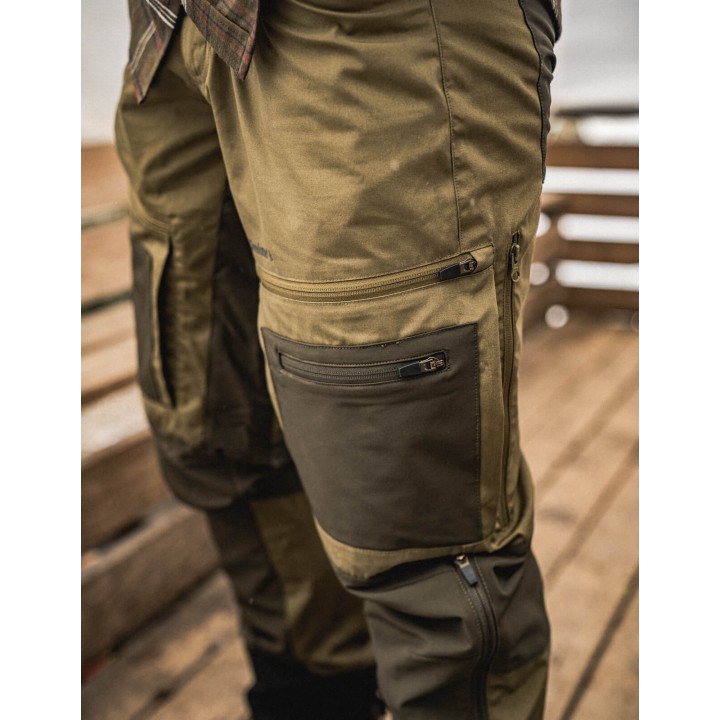 Hamlock Seeland Trekkinghose Military Olive/Tannengrün