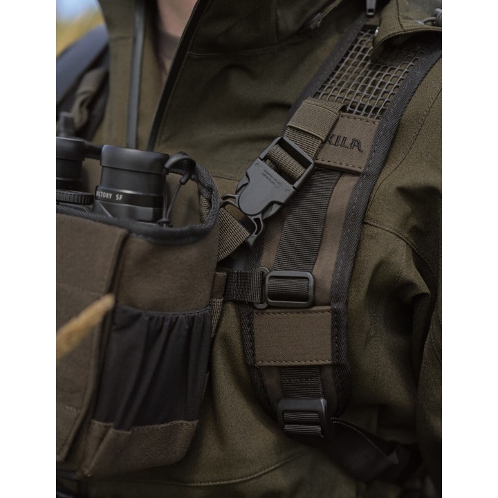 Harkila Bino Harness dunkle Weide grün Jagd Fernglas Gurtzeug