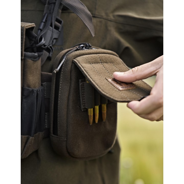 Harkila Utility pouch willow green extra pocket for binocular and backpack cases