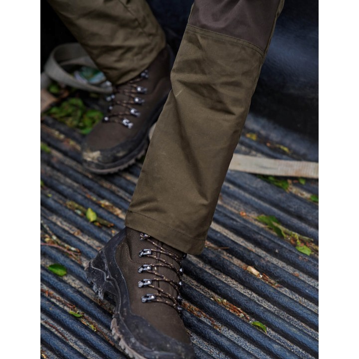 Harkila Fjell willow green shadow brown mocne letnie spodnie
