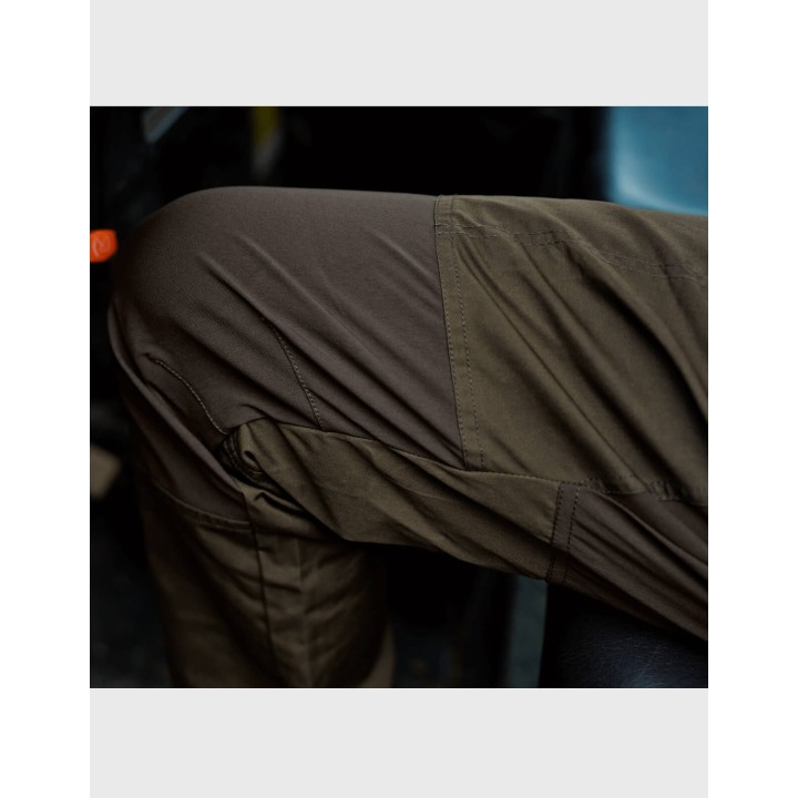 Harkila Fjell willow green shadow brown strong letné nohavice