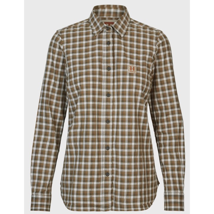 Koszula damska Fjell dark olive check