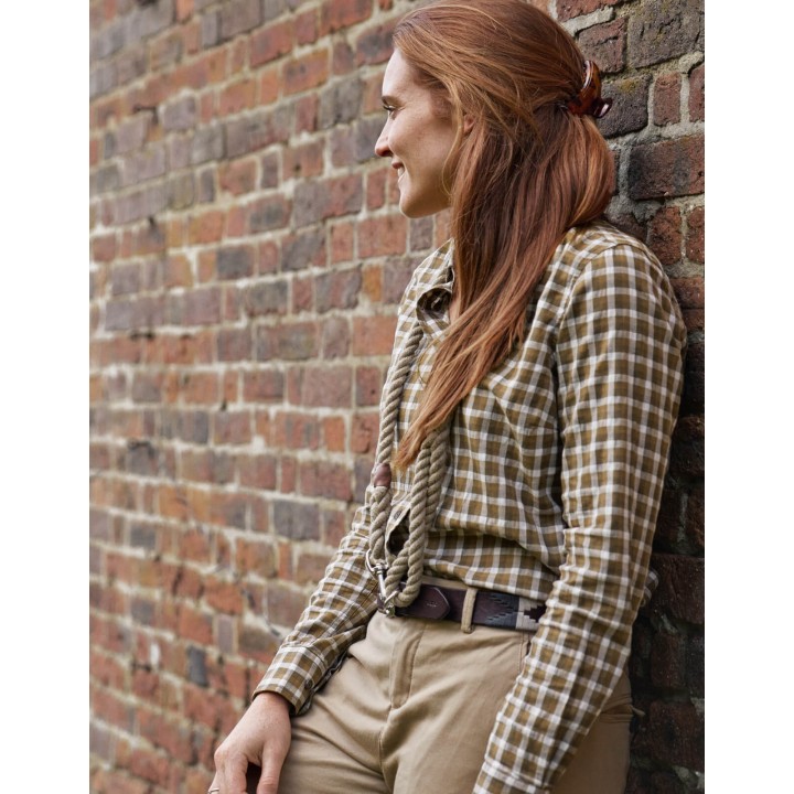 Koszula damska Fjell dark olive check