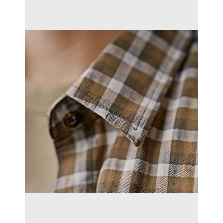Koszula damska Fjell dark olive check