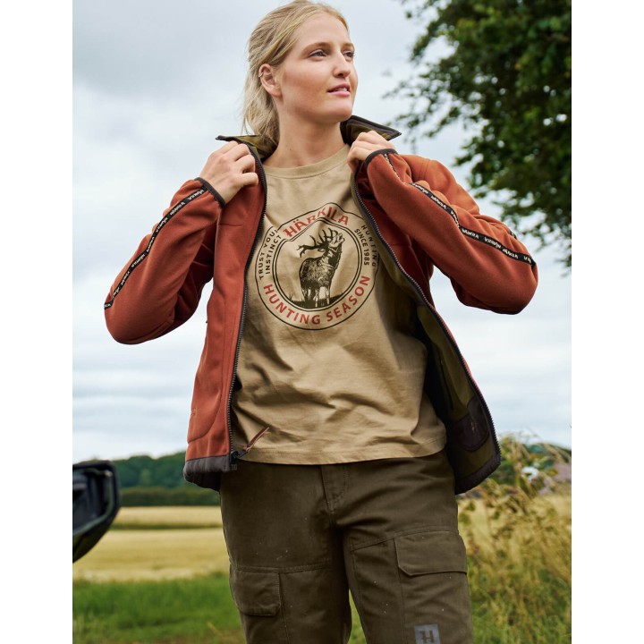 Harkila Kamko fleece Women tmavě olivová arabská koření polar oboustranná Windstopper®
