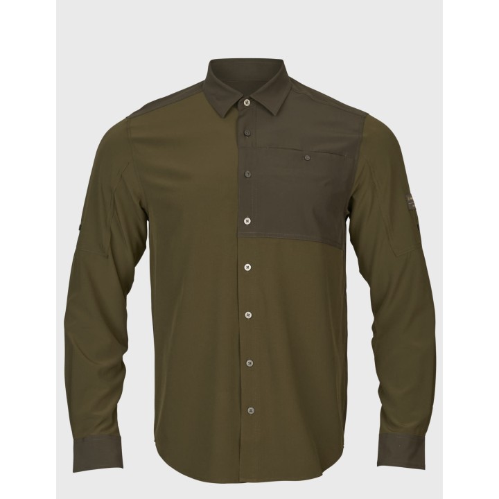 Harkila Logmar lightweight dark olive willow green lekka koszula techniczna