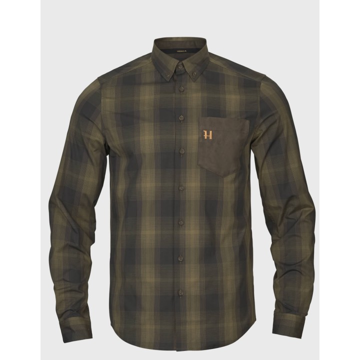 Harkila Akkan willow green shadow brown summer thin shirt