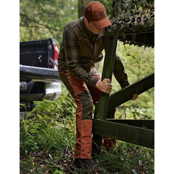Harkila Akkan willow green shadow brown letné tenké tričko