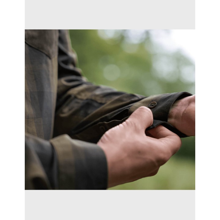 Harkila Akkan willow green shadow brown summer thin shirt