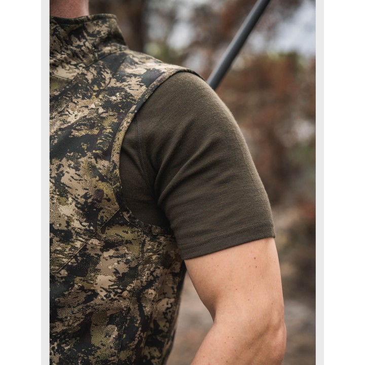 Zelená membránová vesta Seeland Chaser Aero Camo InVis MPC