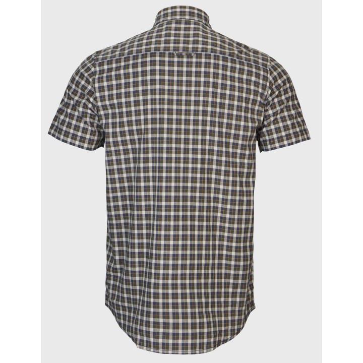 Harkila Fjell naval blue check koszula z krótkim rękawem