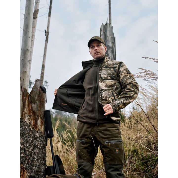 Harkila Kamko Mountain WSP двусторонняя флисовая куртка с мембраной GORE-TEX WINDSTOPPER®