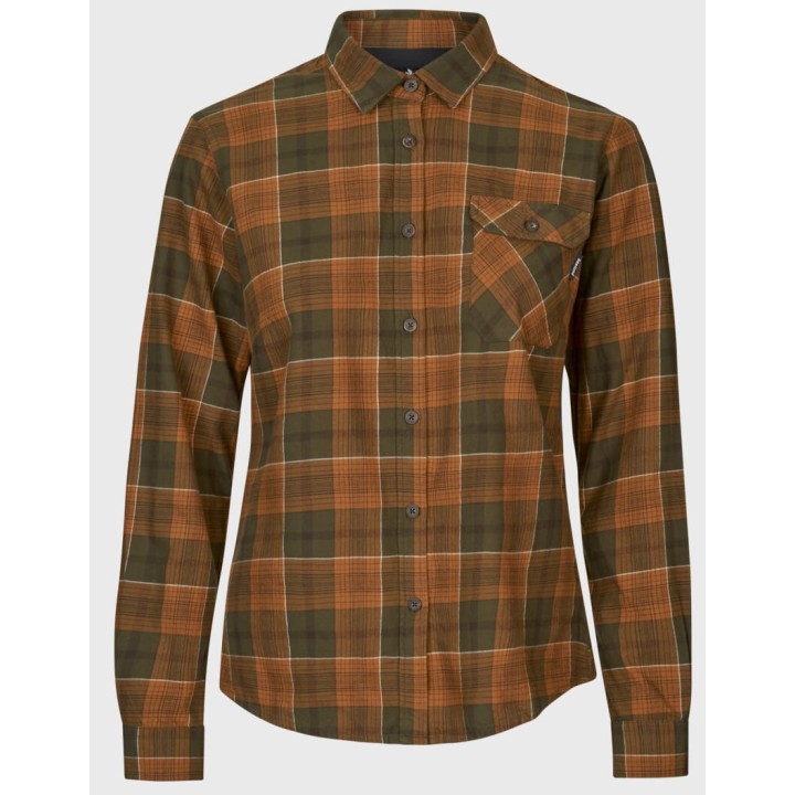 Koszula flanelowa Skye grizzly brown/terracotta check