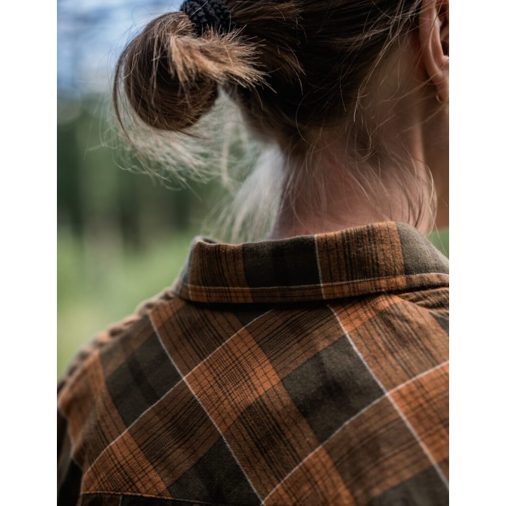 Koszula flanelowa Skye grizzly brown/terracotta check