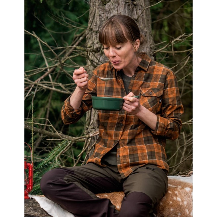 Koszula flanelowa Skye grizzly brown/terracotta check