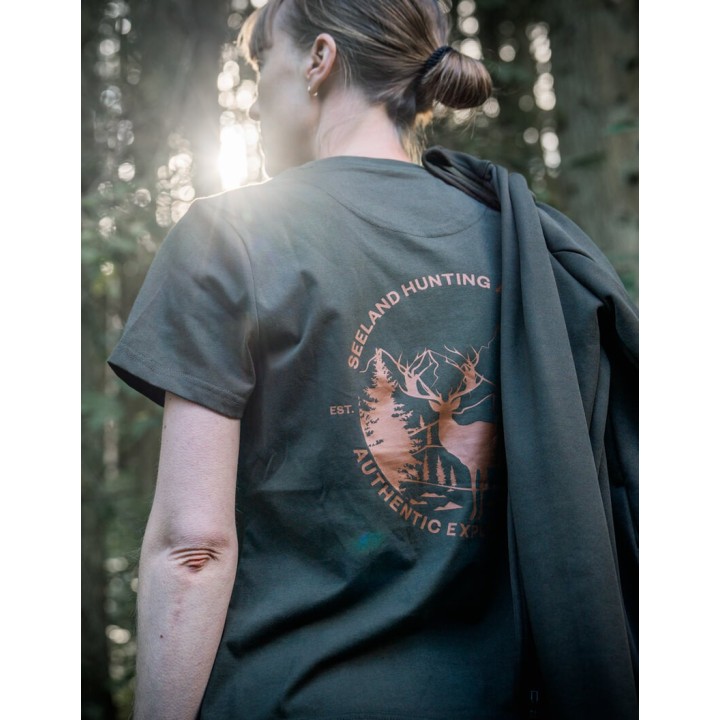 Seeland Hunting Heritage W pine green women's summer shirt 60% cotton