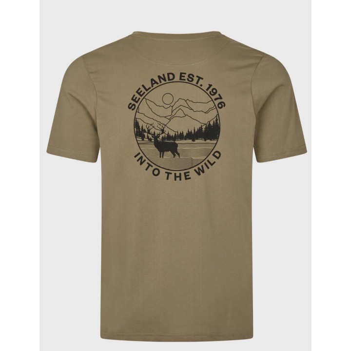 Seeland Hunting Landscape covert green summer shirt 60% coton