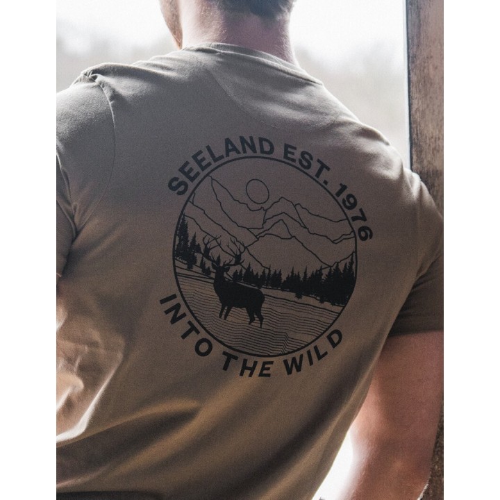 Seeland Hunting Landscape covert green summer shirt 60% coton