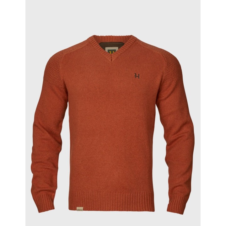 Harkila Vincent Merino V-Neck Pullover 100% шерсть