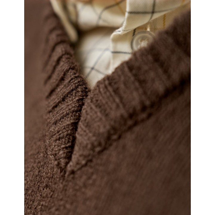 copy of Harkila Vincent Merino V-Neck Pullover Rosin 100% шерсть