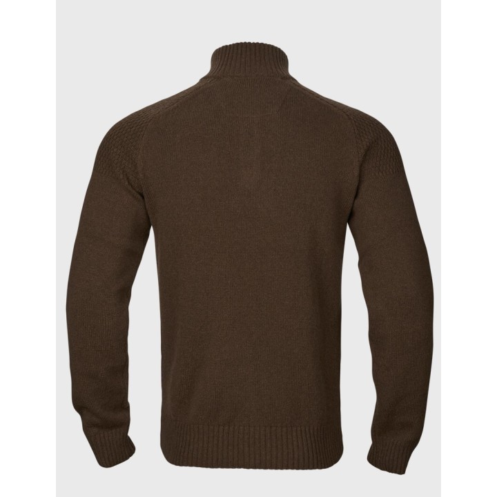 Harkila Vincent Merino Half Zip Pullover Demitasse brown sweter 100% wełna