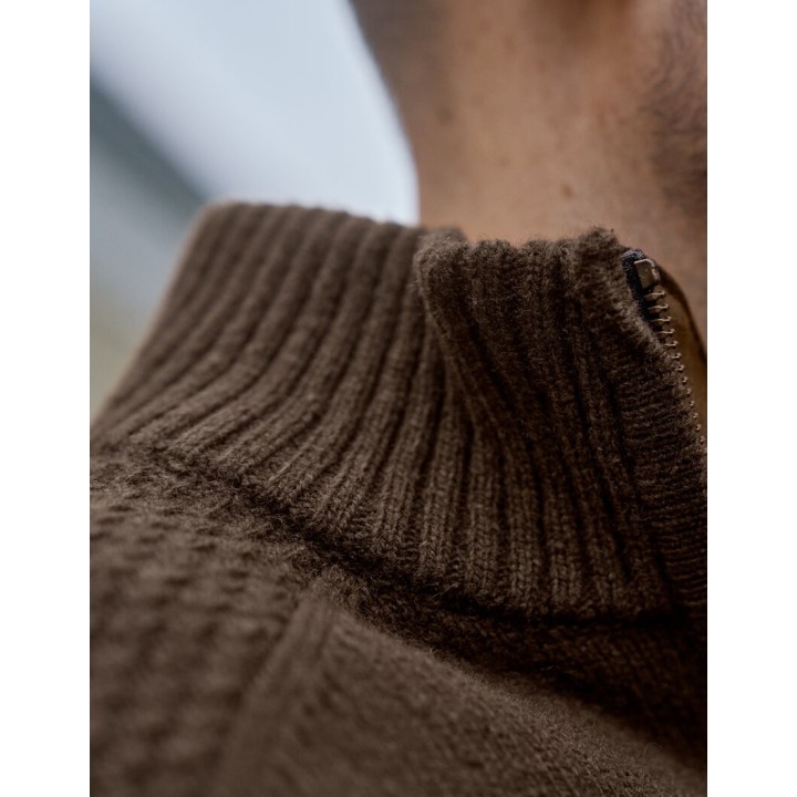 Harkila Vincent Merino Half Zip Pullover Pull Rosin 100% laine