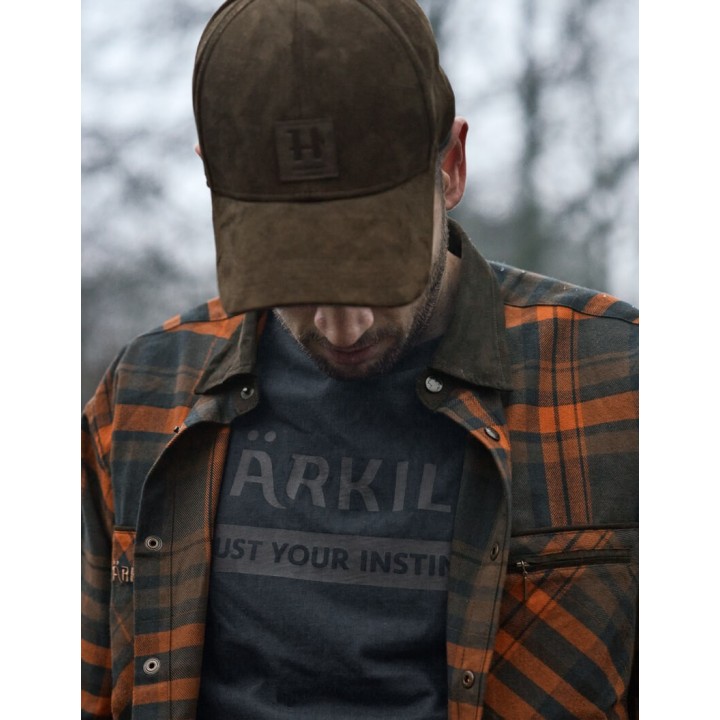 Harkila Pajala bombay brown - warm flannel shirt