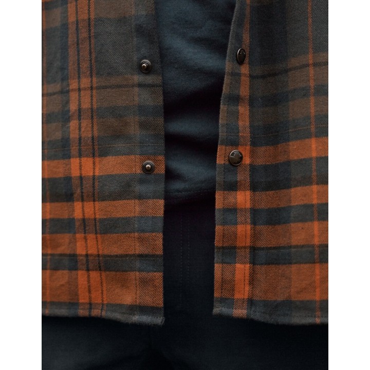 Harkila Pajala bombay brown - warm flannel shirt