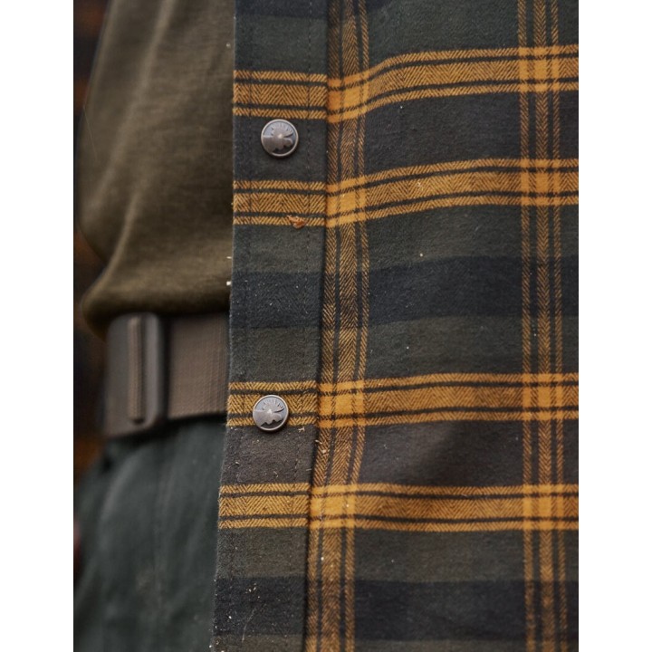 Harkila Aivak L/S košile buckthorn brown - silná bavlněná košile
