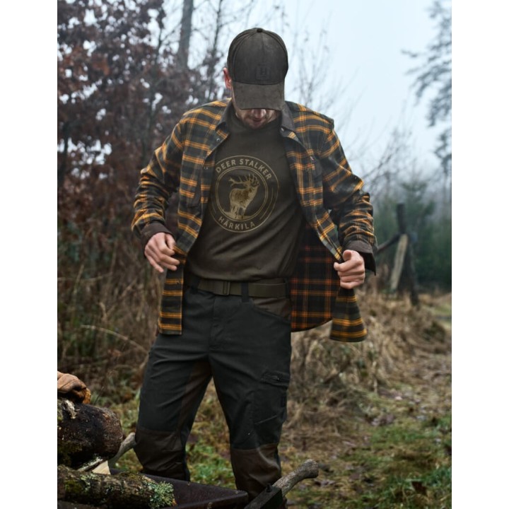 Harkila Aivak L/S košile buckthorn brown - silná bavlněná košile