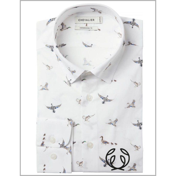 Chevalier chemise Danson canards dans une rangée