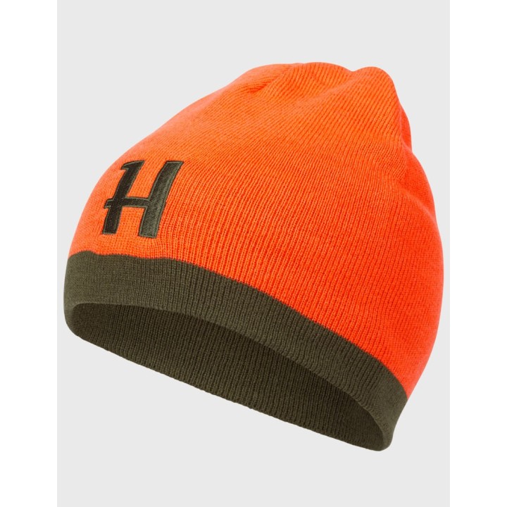 Harkila Reversible Beanie kétoldalas sapka zöld narancssárga