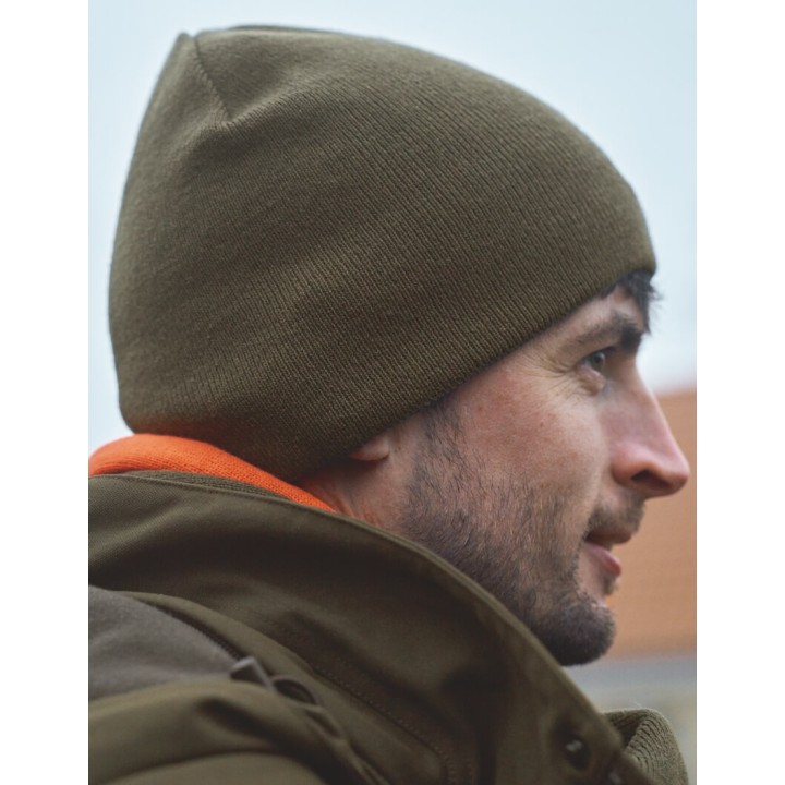 Harkila Reversible Beanie oboustranná čepice zelená oranžová