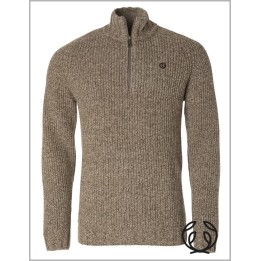Chevalier Groby Half Zip Wool Pull homme 80% laine de mouton